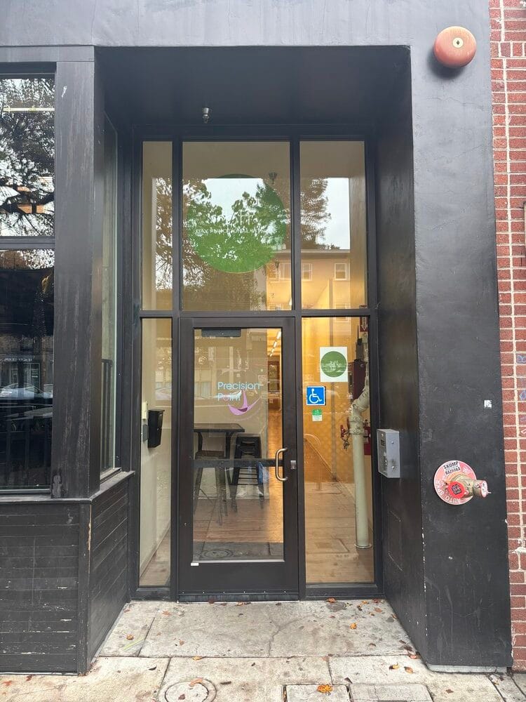 PrecisionPoint-Pilates-oakland-ca Entrance into the Birch Tree Pilates Oakland location at 3320A Grand Ave, Oakland, CA
